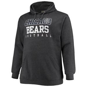 Chicago Bears Fanatics Branded Big & Tall Practice Pullover Hoodie Size 4XLT